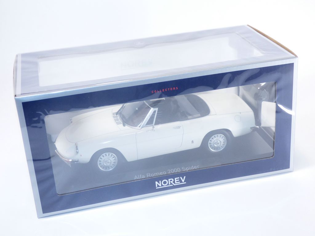 ALFA ROMEO 2000 SPIDER blanc 1978 1/18 3551091878827| eBay