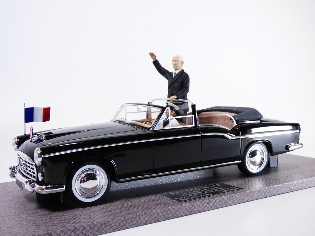 Citroën 15-6 H Landaulet Chapron 1956 Présidentielle – Pantheon 1/18, 2 Figurines Incluses