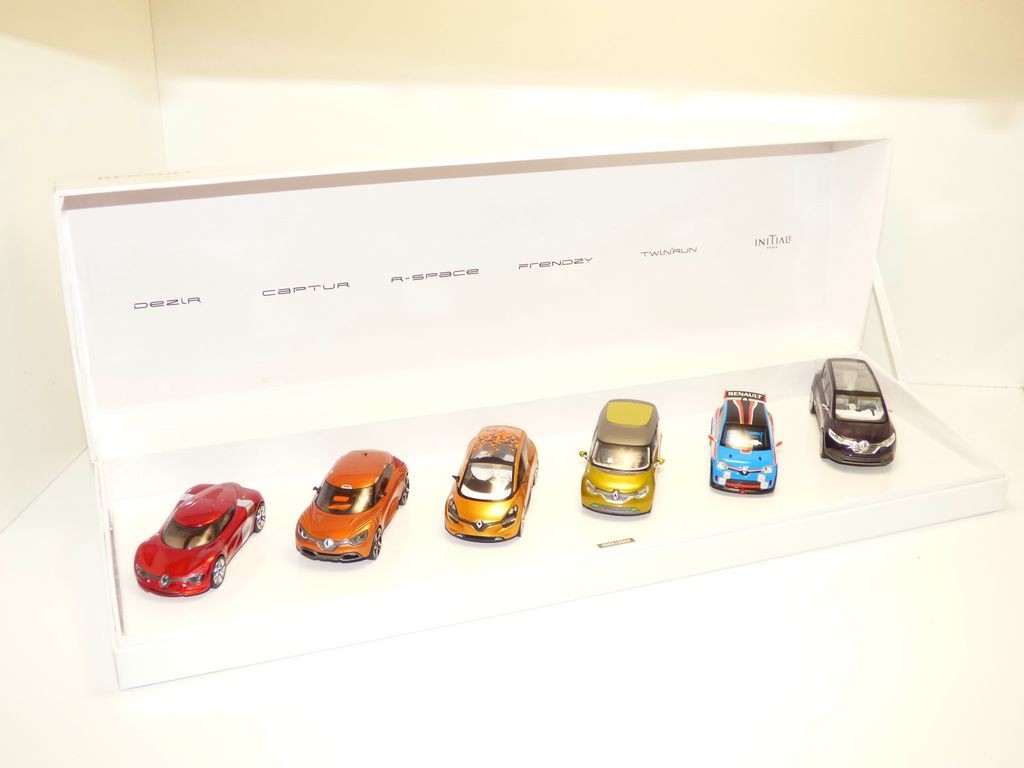 Modèle Réduit Renault Twin'run 1:43 - Norev - Occasion - Bleu Et Rouge