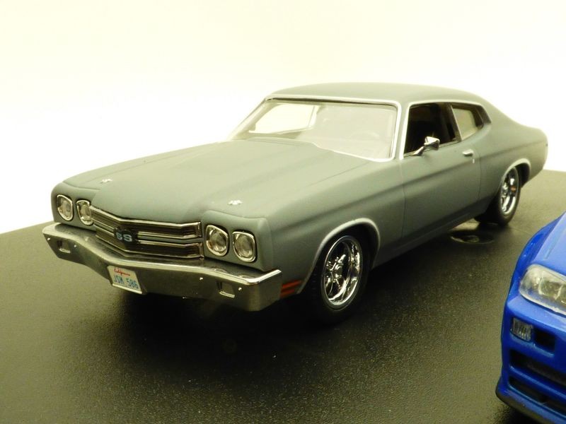 Coffret CHEVROLET CHEVELLE SS + NISSAN SKYLINE GTR Film FAST AND FURIOUS 2 1/43 - Foto 4 di 7