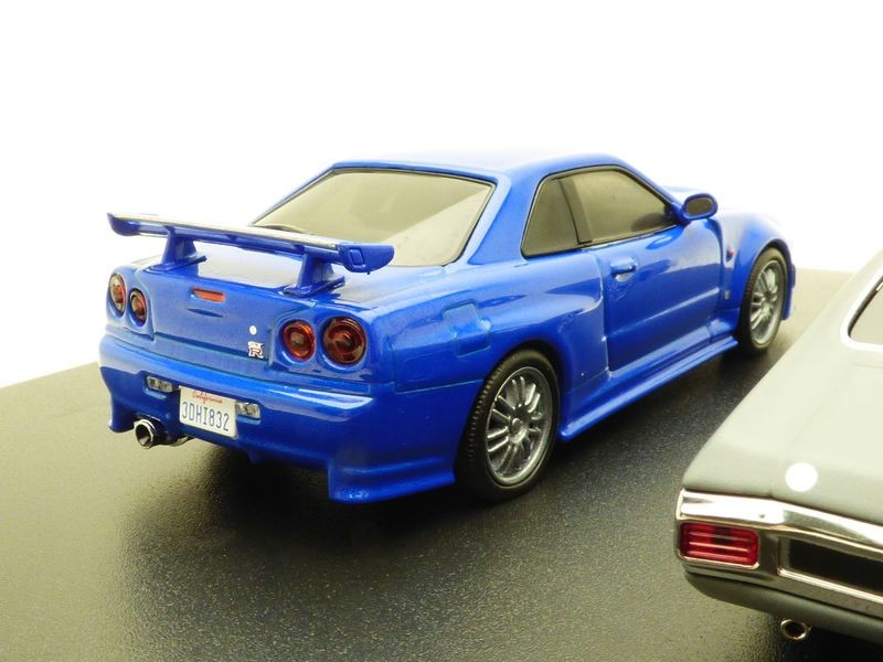 Coffret CHEVROLET CHEVELLE SS + NISSAN SKYLINE GTR Film FAST AND FURIOUS 2 1/43 - Foto 7 di 7