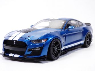 FORD MUSTANG SHELBY GT500 noir & bandes blanches 1/18 2022 Ixo U18RDC002-FO 850070058834