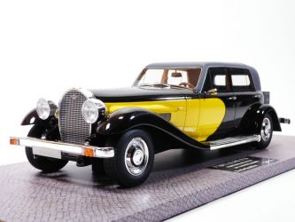 PANTHER DEVILLE V12 noir & jaune 1/18 Johnny Hallyday Pantheon 016 3683080402154 Bugatti royale Sylvie VARTAN