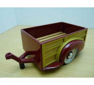 REMORQUE WOODY RED MOTOR CITY 71009 CLASSIC 1/18 ROUGE ACCESSOIRES 1/18 687312710096