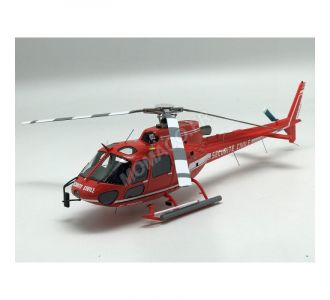 HELICOPTERE AS350 ECUREUIL SAPEURS POMPIERS SECURITE CIVILE avec treuil 1/43 brigade ALERTE 127 Perfex Momaco