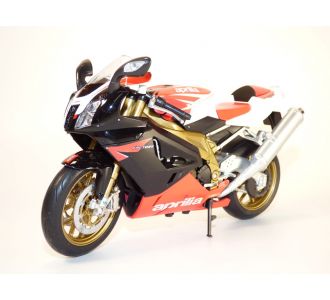 APRILIA RSV1000R NOIR & ROUGE & BLANC 1/10 WELLY 62808 2005 MOTO MOTORRAD 4891761628086