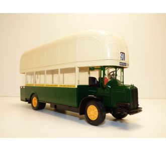 BUS AUTOBUS RENAULT TN4F 1940 LIGNE 91 GARE DE LYON - BASTILLE 1/43 ATLAS ACBUS070 8719247589729