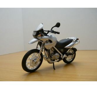 BMW F650GS DAKAR GRIS METALLISE 1/18 WELLY 12146 SILVER MOTO 5055414521547 B00G25GSHQ