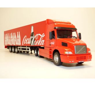 CAMION VOLVO NH12 + REMORQUE COCA COLA 1/50 SEMI REMORQUE OXFORD CR043CC RED ROUGE TRUCK LONG HAULER TRAILER 5055530122130