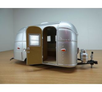 CARAVANE AIRSTREAM 16' BAMBI SPORT 1/24 GREENLIGHT 18224 USA SILVER STREAK ANNES 50 60 FIFTIES SIXTIES
