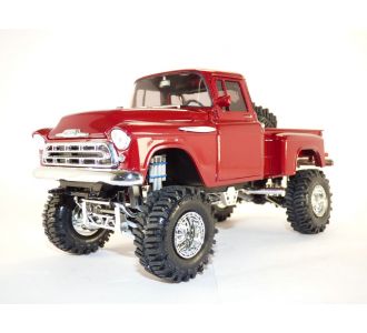 CHEVROLET CHEVY 3100 PICK UP ROUGE CANDY 1957 4x4 SURELEVE OFF ROAD 1/24 675118132884 SO REAL CONCEPTS 10003-06