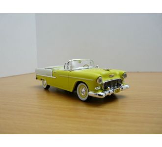 CHEVROLET BEL AIR CABRIOLET 1955 JAUNE HARVEST GOLD CABRIOLET 1/43 VITESSE 36297 YELLOW GEEL AMARILLO