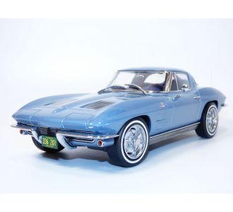 CHEVROLET CORVETTE coupé C2 bleu 1/18 1963 Norev 189050 3551091890508