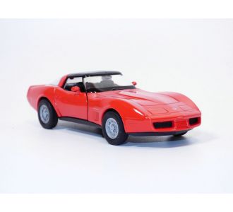 CHEVROLET CORVETTE C3 coupé rouge 1/38 1982 Welly KNex 43716wr 4891761197209
