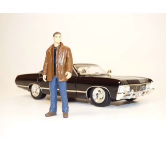 CHEVROLET IMPALA & figurine Dean Winchester 1/24 Film SUPERNATURAL JADA 32250 801310322505 B098XM94SB