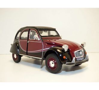 CITROEN 2CV CHARLESTON rouge Delage 1/24 WELLY 24009 red FRENCH CAR TOUCH VOITURE TYPIQUE REPRESENTATIVE FRANCE IDEE CADEAUX ENTREPRISE