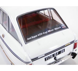 CITROEN AMI 8 SUPER blanc Meije 1974 1/18 AMI8 Norev 181679 3551091816799 B0CCYCR5YG