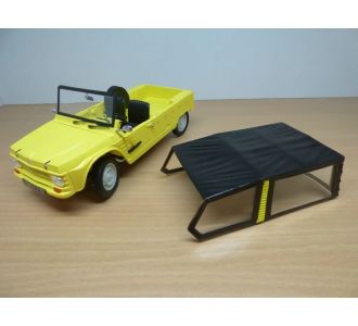 CITROEN MEHARI JAUNE ATACAMA 1/18 NOREV 181525 CITROEN 1/18 FRENCH MODELCAR MINIATURE POPULAIRE FRANCAISE 1/18 VOITURE CAR YELLOW GEEL AMARILLO GIALLO 4 PLACES
