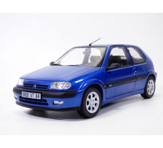 CITROEN SAXO VTS bleu Poseidon 1996 1/18 Norev 181830 3551091818304 phase 1