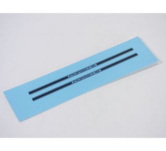 Décalcomanies bandes de BAS DE CAISSE PORSCHE 1/18 transfer