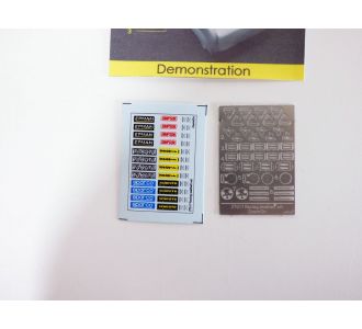 Photodecoupe Métal attache ceintures - racing seatbelts 1/24 Zoomon ZT017