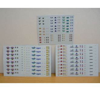 SET DECALCOMANIES LOGO INSIGNES ECURIES F1 1996 - 1997 1/43 TRANSFER FORMULE 1 PEUGEOT RENAULT LIGIER HONDA MERCEDES BENETTON MAC LAREN