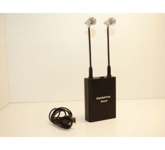 ECLAIRAGE LED ARTICULE POUR VITRINE OU MINIATURES 1/43 1/24 1/18 1/12 HIGHLIGHTING STAND TRIPLE 9 T9-7001BK 0749461870011