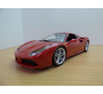 FERRARI 488 GTB ROUGE 2015 1/18 BURAGO 18-16008R FERRARI RED ROSSO ROT ROJO V8 TURBO COUPE 488GTB