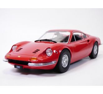 FERRARI DINO 246 GT COUPE ROUGE INTERIEUR BEIGE 1/18 MCG18167 4052176848166