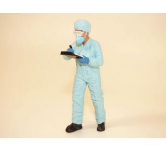 FIGURINE EN COMBINAISON COVID HAZMAT CREW IV 1/18 AMERICAN DIORAMA AD-76270 686162762705 CORONAVIRUS FIGURE