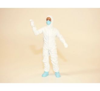 FIGURINE EN COMBINAISON COVID ET THERMOMETRE HAZMAT CREW VI 1/18 AMERICAN DIORAMA AD-76272 686162762729 CORONAVIRUS FIGURE