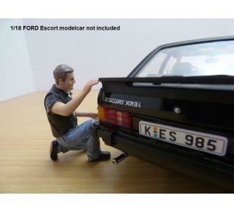 FIGURINE BIKER A GENOUX MOTORMAN 1/18 AMERICAN DIORAMA 23867 ACCESSOIRES 1:18