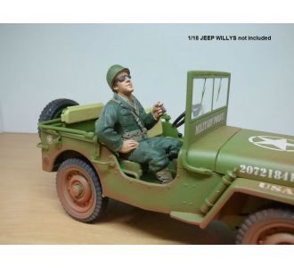 FIGURINE SOLDAT AMERICAIN USA WWII WW2 1/18 American Diorama 77410 699618774122 SECONDE GUERRE MONDIALE FUSIL PASSAGER ASSIS SOLDIER III