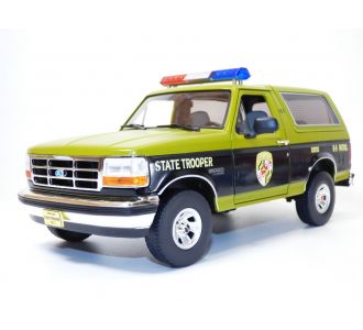 FORD BRONCO V Maryland state POLICE trooper K9 patrol 1/18 GREENLIGHT 19113 810027496041 B0BJMY57YR