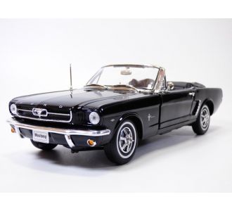 Ford Mustang Cabriolet Noir 1964 1/18 Convertible Welly 12519cbk 4891761125196 B01lc86ie0