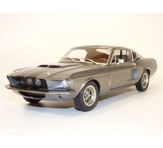 FORD MUSTANG GT500 1967 COUPE FASTBACK GRIS & BANDES NOIRES ELEANOR 1/18 Solido S1802905 B08V99R5JX 3663506011641