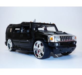 HUMMER H2 tuning noir 1/24 JADA 90403 2003 801310904039 B00EV3XY4G