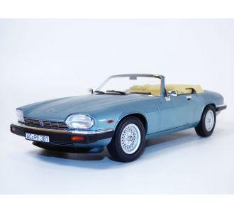 JAGUAR XJS V12 5.3l H.E. cabriolet bleu light 1/18 1988 Norev 182635 3551091826354