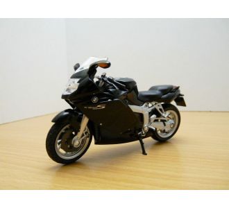 BMW K1200S NOIR 2005 1/18 WELLY 12129 BLACK SCHWARTZ MOTO