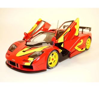 Mac LAREN F1 GTR SHORT TAIL ROUGE & JAUNE 1/18 SOLIDO S1804102 MC LAREN SUPERCAR 1996 3663506009068