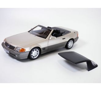 MERCEDES 500SL gris smoke 1/18 R129 1989 Norev 183719 3551091837190 300SL 280SL 320SL