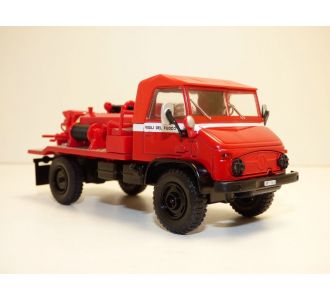 CAMION POMPIER MERCEDES UNIMOG VIGILI DEL FUOCO 1/43 ATLAS