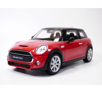 Mini Cooper S Rouge Toit Noir 2015 F56 1/18 Welly 18050w Red Rot Rosso Rojo Hatch 4891761180508