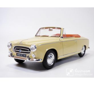 PEUGEOT 403 Cabriolet Beige intérieur rouge 8CV Luxe 1959 1/18 Solido 8165 150884-00 Columbo