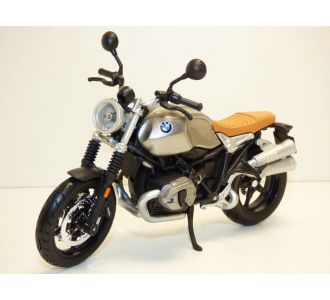 MOTO BMW R NINE T SCRAMBLER GRIS 1/12 GREY GRAU SILVER ZILBER MAISTO 20-18834 31101 090159311010