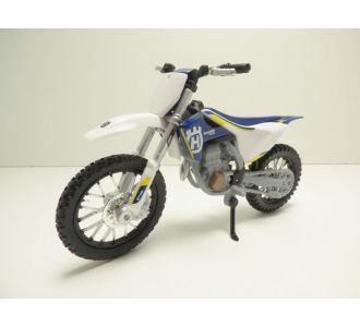 MOTO HUSQVARNA FC450 1/18 MAISTO 20-16909 39300 BLEU ET BLANC 2016 FC 450 ENDURO 090159393009