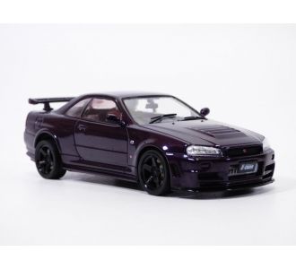 NISSAN SKYLINE GTR R34 violet Midnight & NISMO 1/43 Solido S4318201 3663506044472 BNR34 B0H45HQL8Y