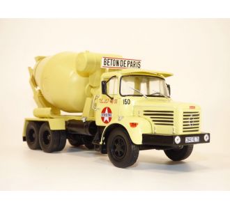 Occasion camion BERLIET PMH 12 6x4 porte malaxeur toupie béton de Paris 1/43 Ixo