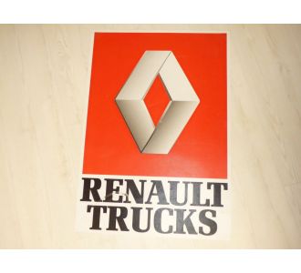 OCCASION véritable affiche PVC RENAULT TRUCKS 45x65cm Camion poids lourds semi remorque deco de garage atelier chambre