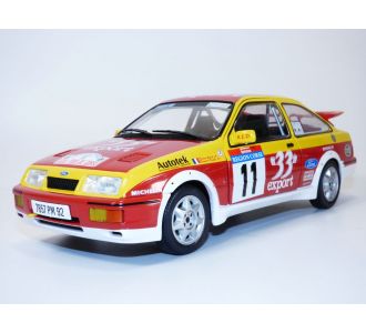 FORD SIERRA RS COSWORTH rallye Tour de Corse 1987 1/18 Solido S1806103 3663506012150 AURIOL OCCELLi